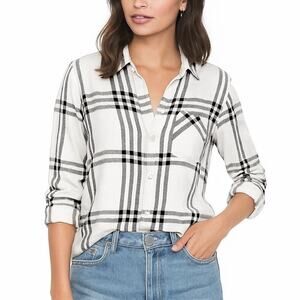 Rails Classic Hunter Plaid Flannel Long Sleeve Button
Down Shirt Size XS